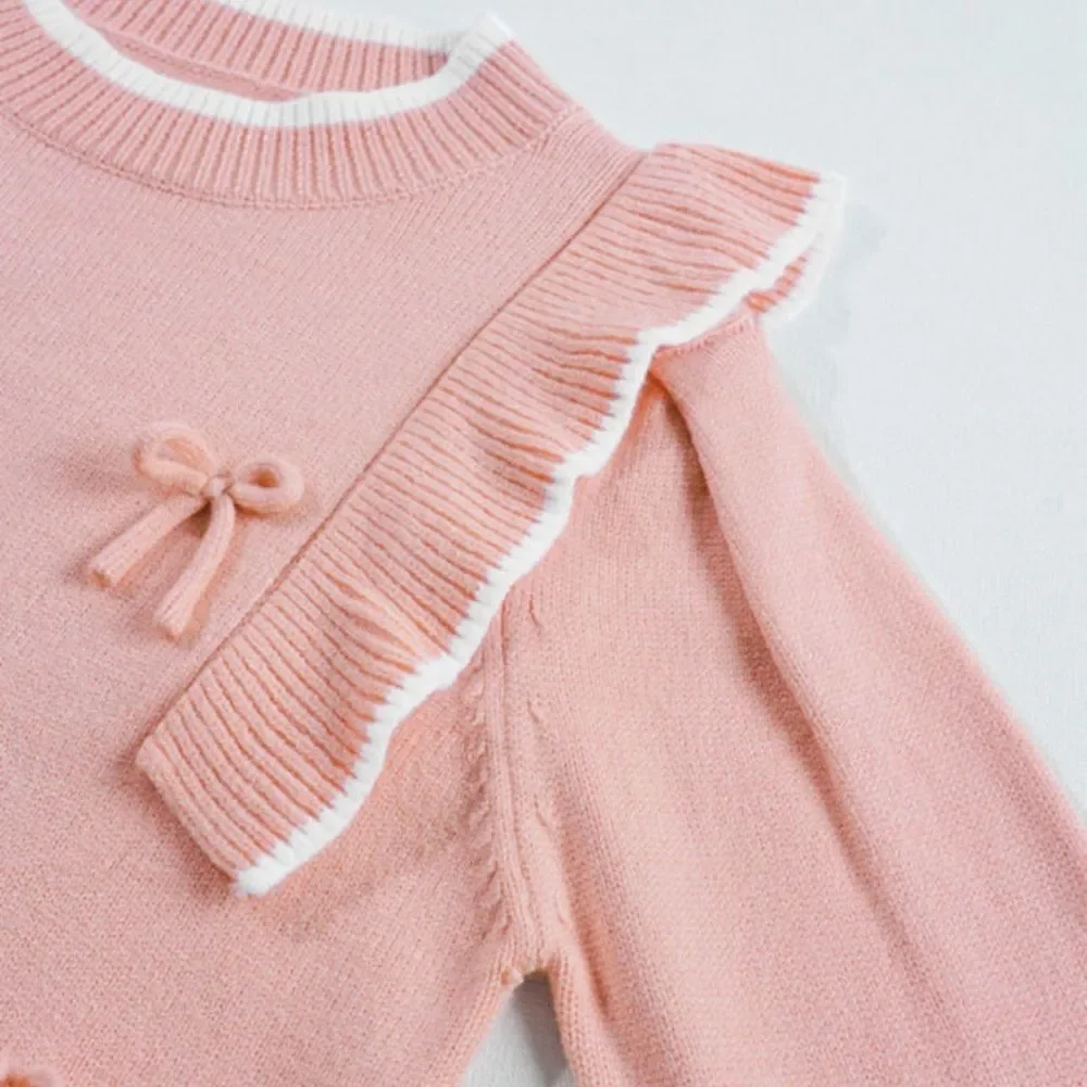 Blush Bow and Ruffle Sweater - Picture 6 of 6